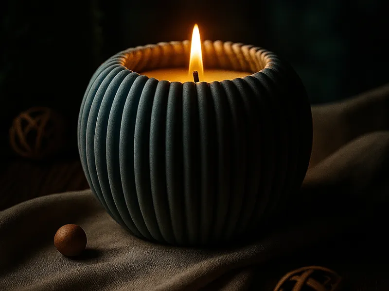 Modern Ribbled Tealight Holder