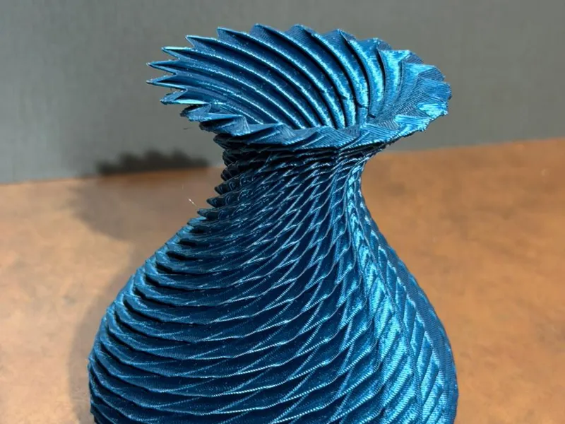 Vaso ondulado textura