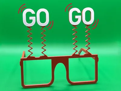 Go-Go Glasses (wobbling) WITH/WITHOUT AMS