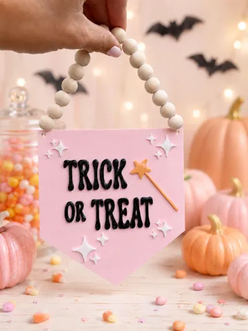 Letrero o emblema decorativo: Trick or Treat Sign — vista de referencia 2