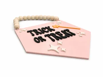 Letrero o emblema decorativo: Trick or Treat Sign — vista de referencia 4