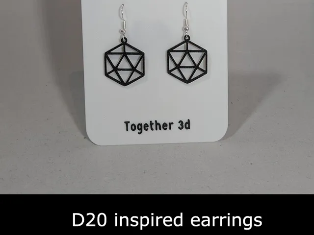 D20 inspired earrings