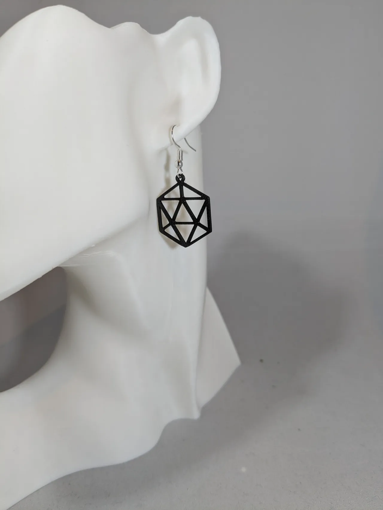 D20 inspired earrings view 3