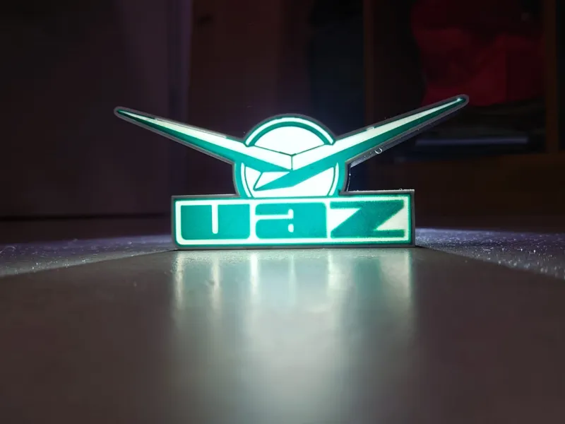 UAZ Logo Lichtboxdek