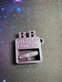 Porte-clés bouton fidget flip-flop (impression en place) — photo 2