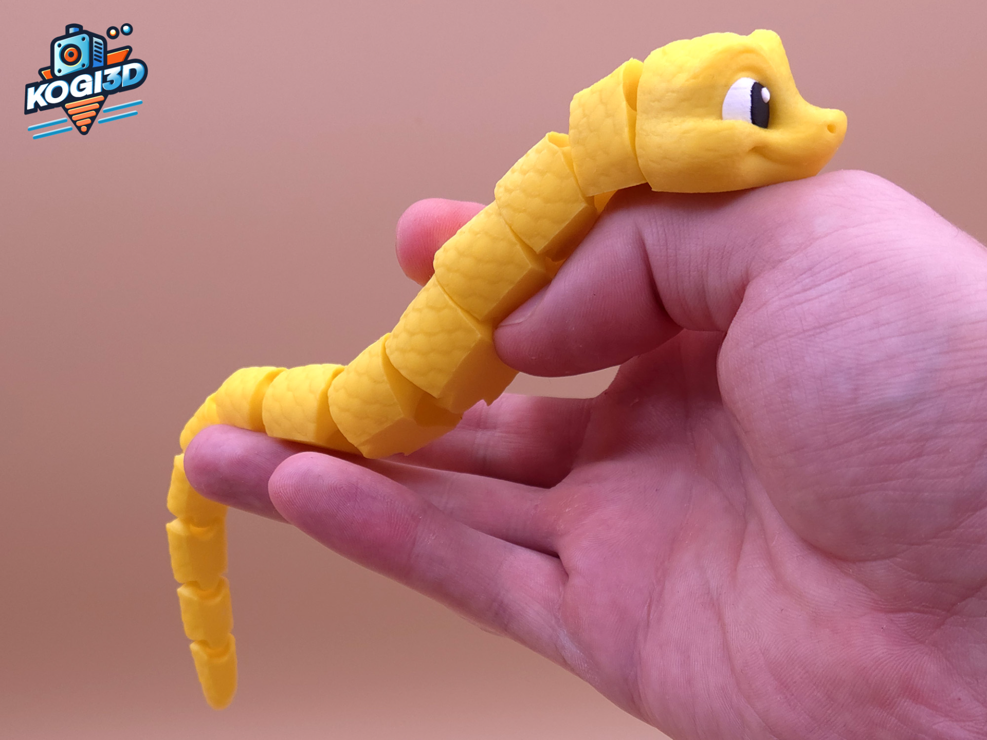 Cute Baby Snake Fully Articulated & Print-in-Place - 1