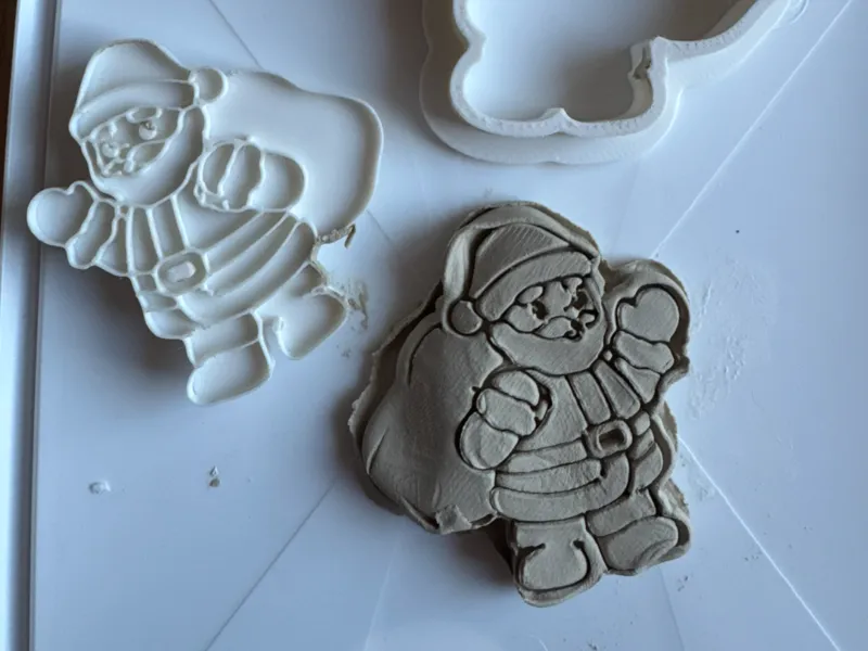 Santa clause cookie cutter