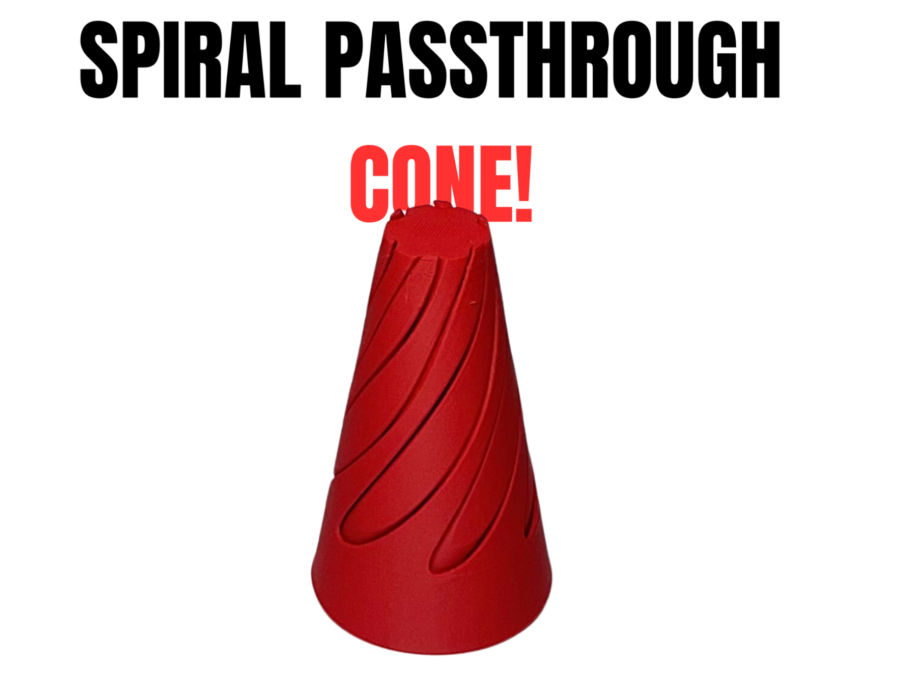 Spiral Passthrough Cone