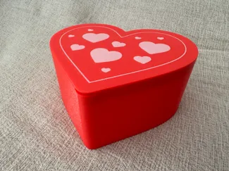 Valentine's heart-shaped box