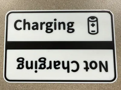 Charging / Not Charging Sign