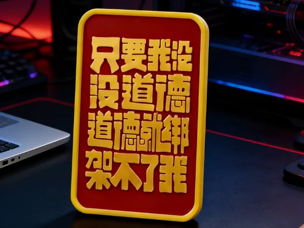 <有道德>无需ams 桌面相框文字摆件春节送朋友同事礼物 马年新年礼物 2026新年装饰 麦芽糖