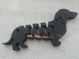 Daschund (Sausage Dog) keychain
