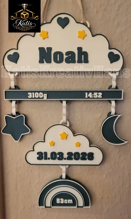 Mobile - Baby - Decor - Geburt - Geschenk view 2