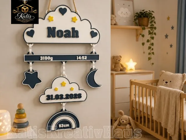 Mobile - Baby - Decor - Geburt - Geschenk