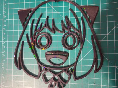 Anya Forger Stained Glass Frame for UV Resin