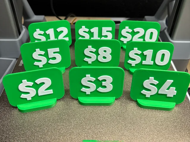 Price Tags - Simple Display
