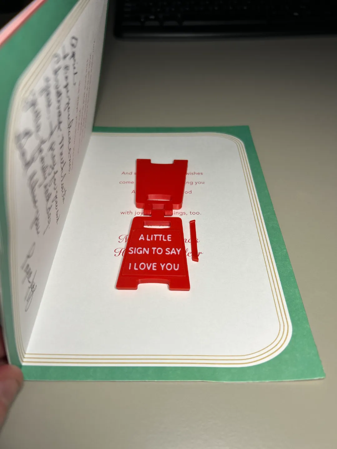 I Love You Miniature Sign view 2