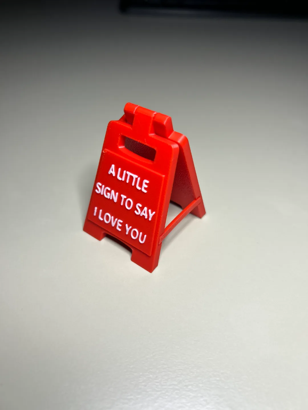 I Love You Miniature Sign view 3