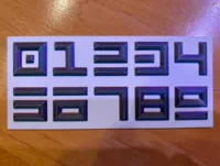 Chiffres 0-9 police Aurebesh Star Wars — photo 2