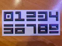 Chiffres 0-9 police Aurebesh Star Wars — photo 1