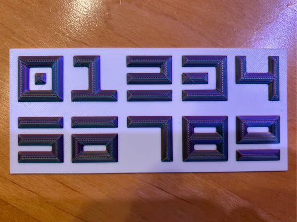 Chiffres 0-9 police Aurebesh Star Wars
