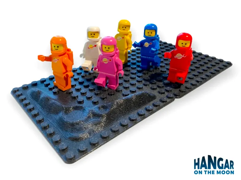 Space Display Baseplate compatible brick (12x12)