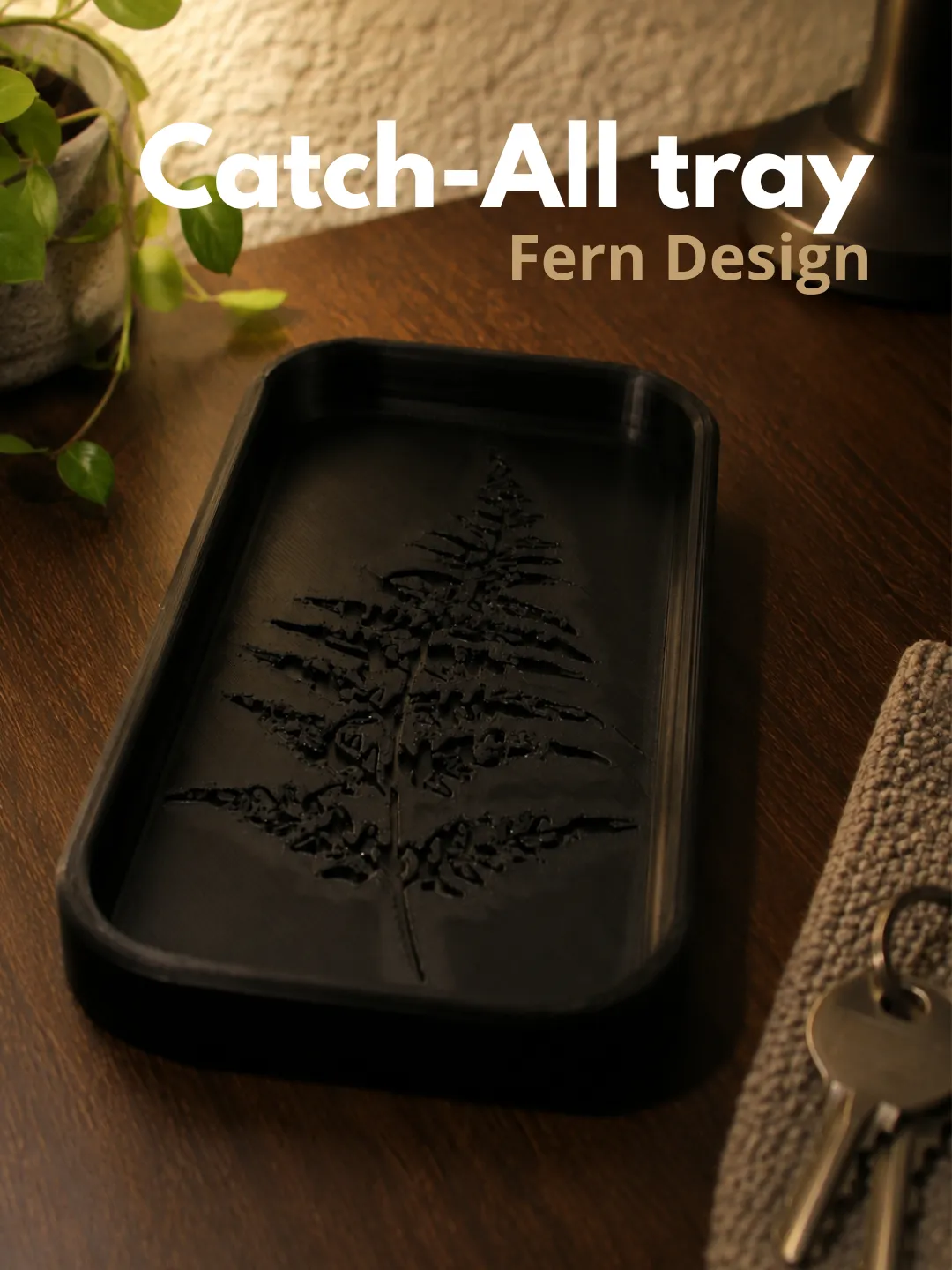 Catch-All tray | Fern design view 2