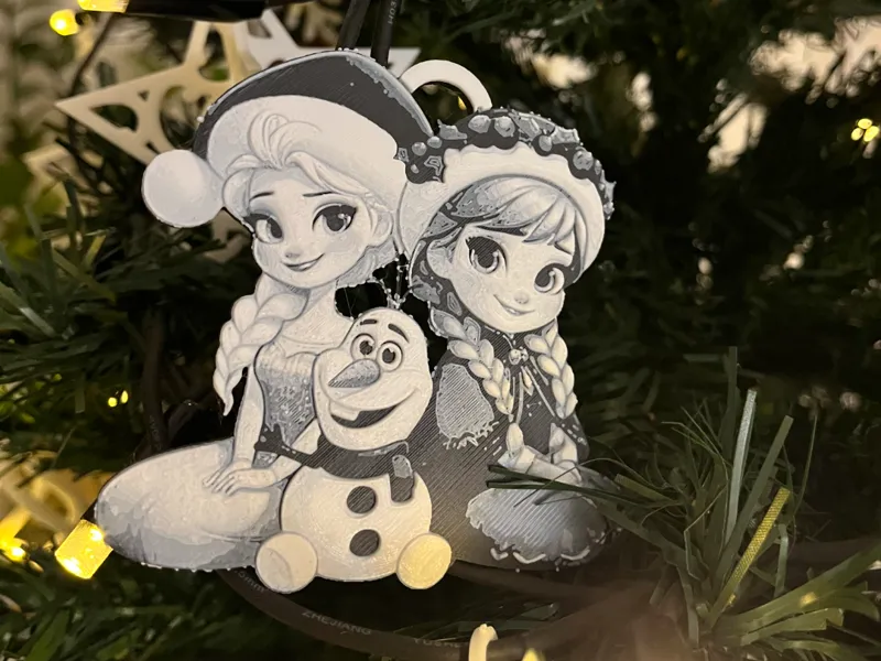 Frozen Hueforge Christmas decoration