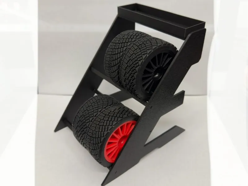 RC 1/10 scaffale pneumatici rack tire gomme 