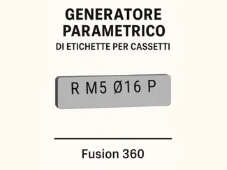 Generatore parametrico di etichette per cassetti
