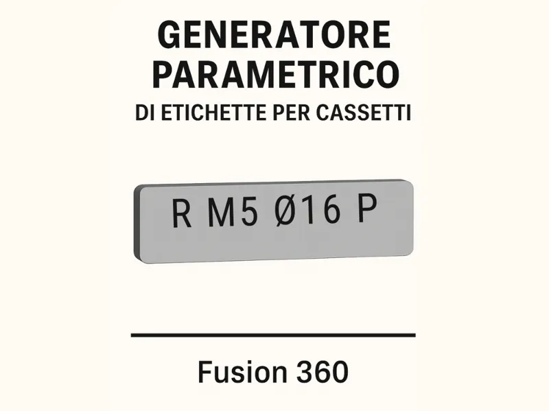Generatore parametrico di etichette per cassetti