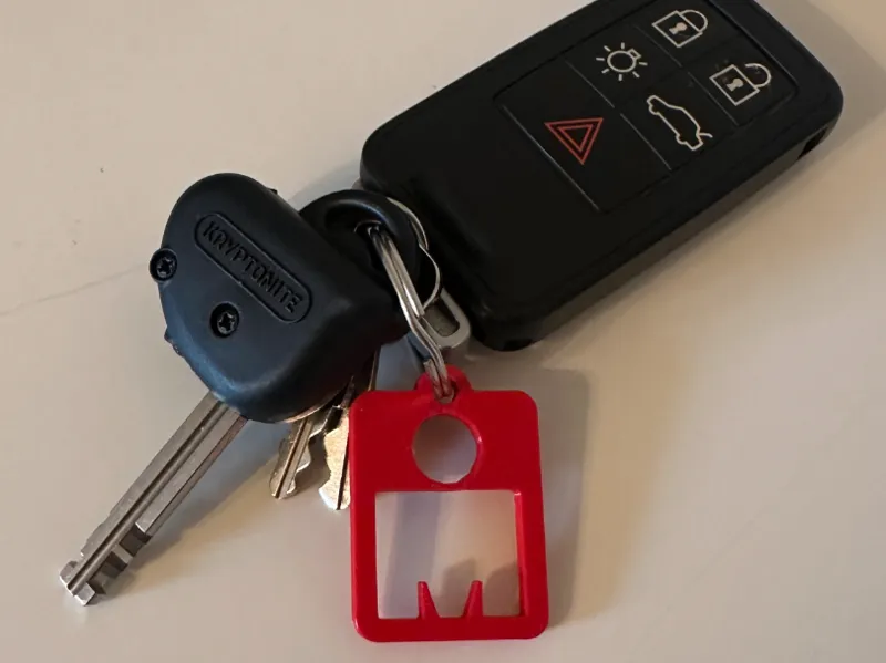 Ironman Triathlon M Dot Logo Keychain