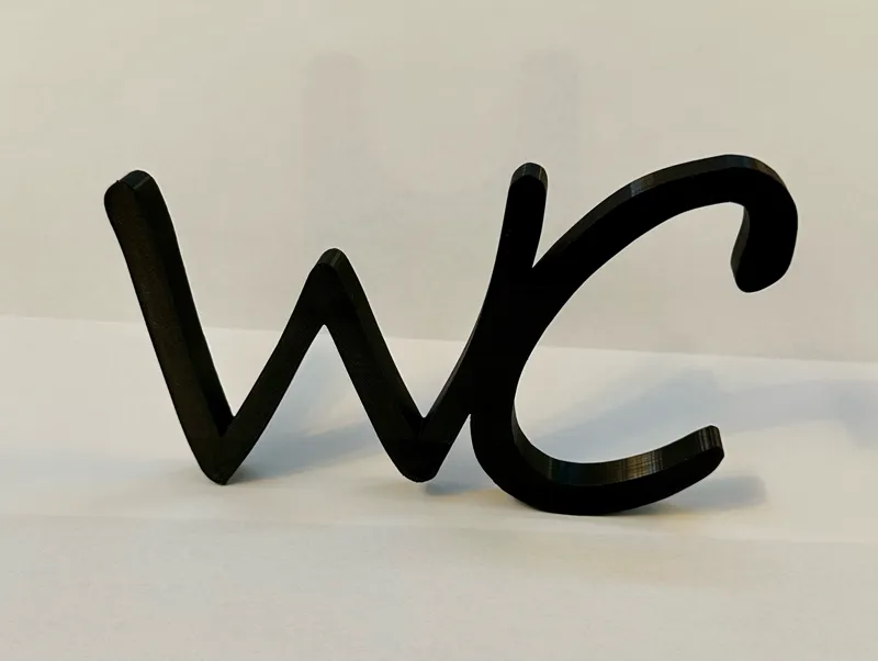 WC-Schriftzug