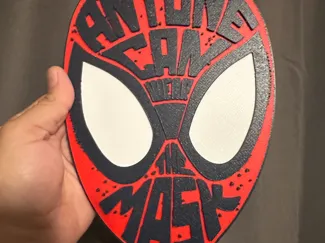Spiderman Anyone Can Wear the Mask Wall Art