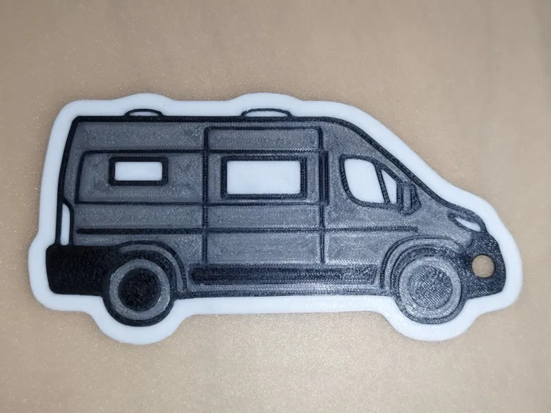 Schlüsselanhänger Kastenwagen / Wohnmobil / Van