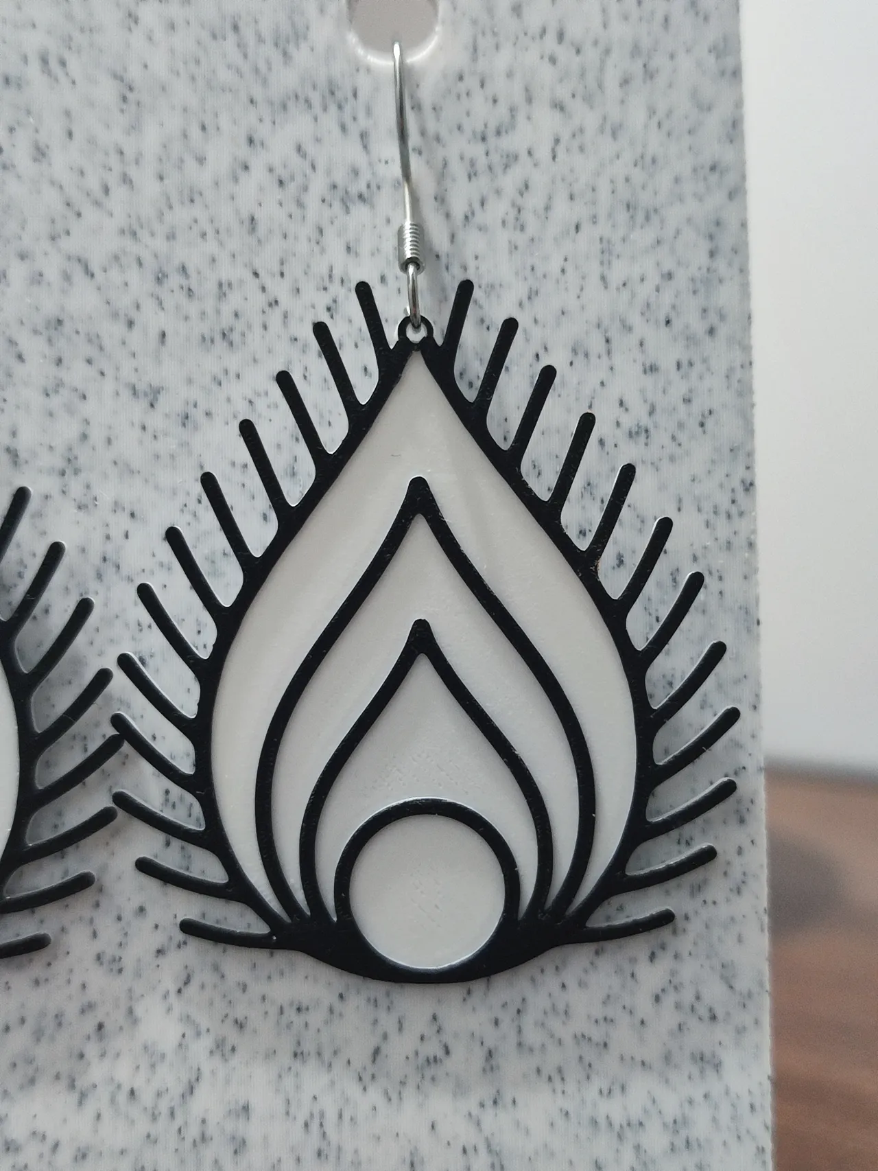 Aretes Pluma de Luz view 4