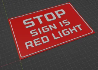 STOP Sign is Red Light