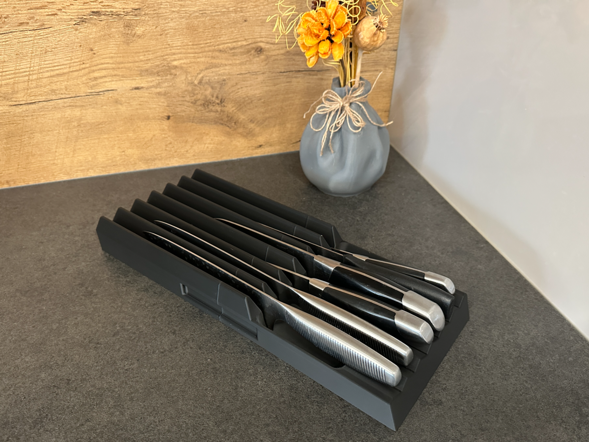 Large Knife Organizer for Kitchen Knives (380mm)