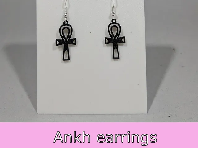 Ankh earrings