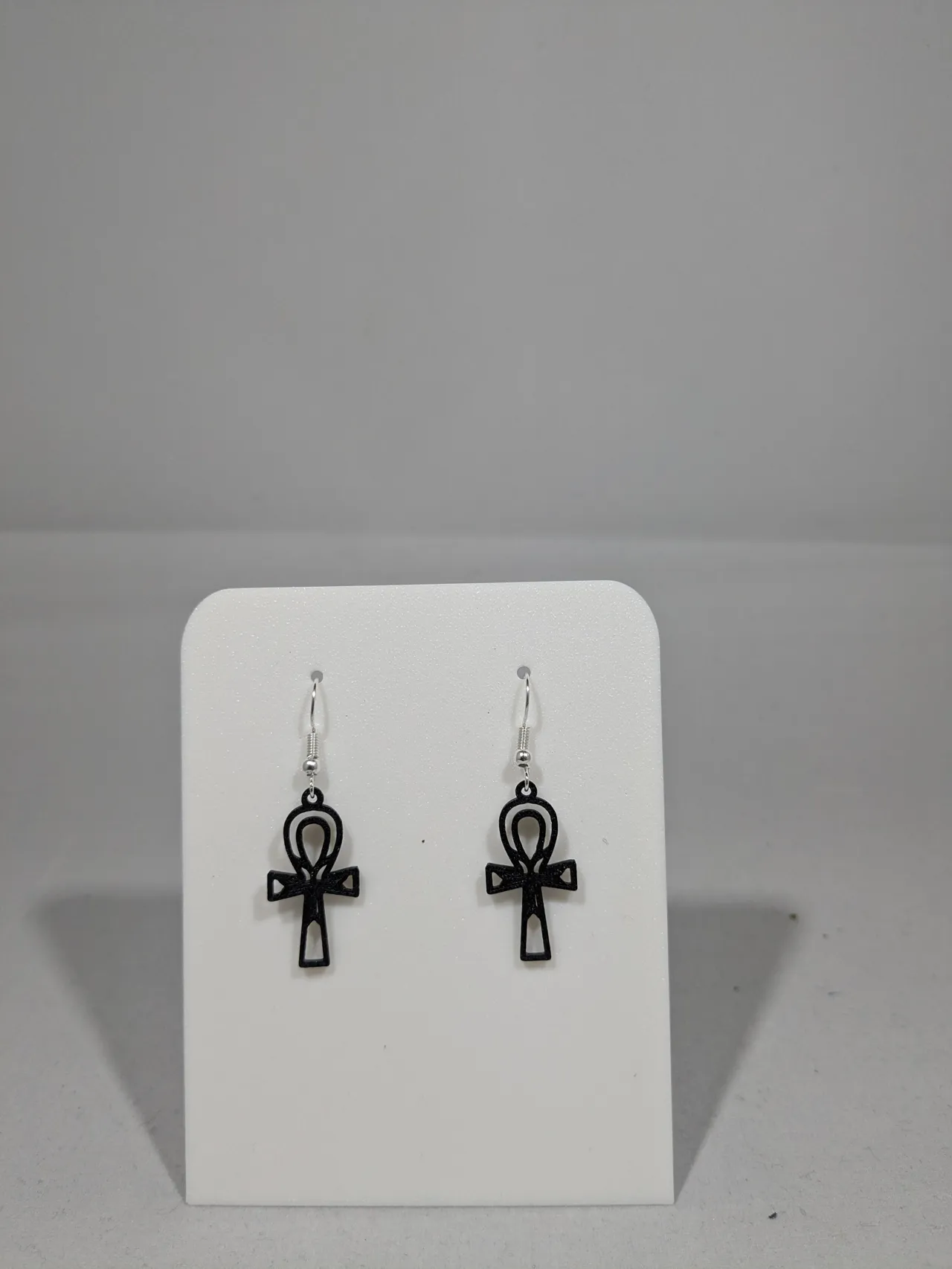 Ankh earrings view 2