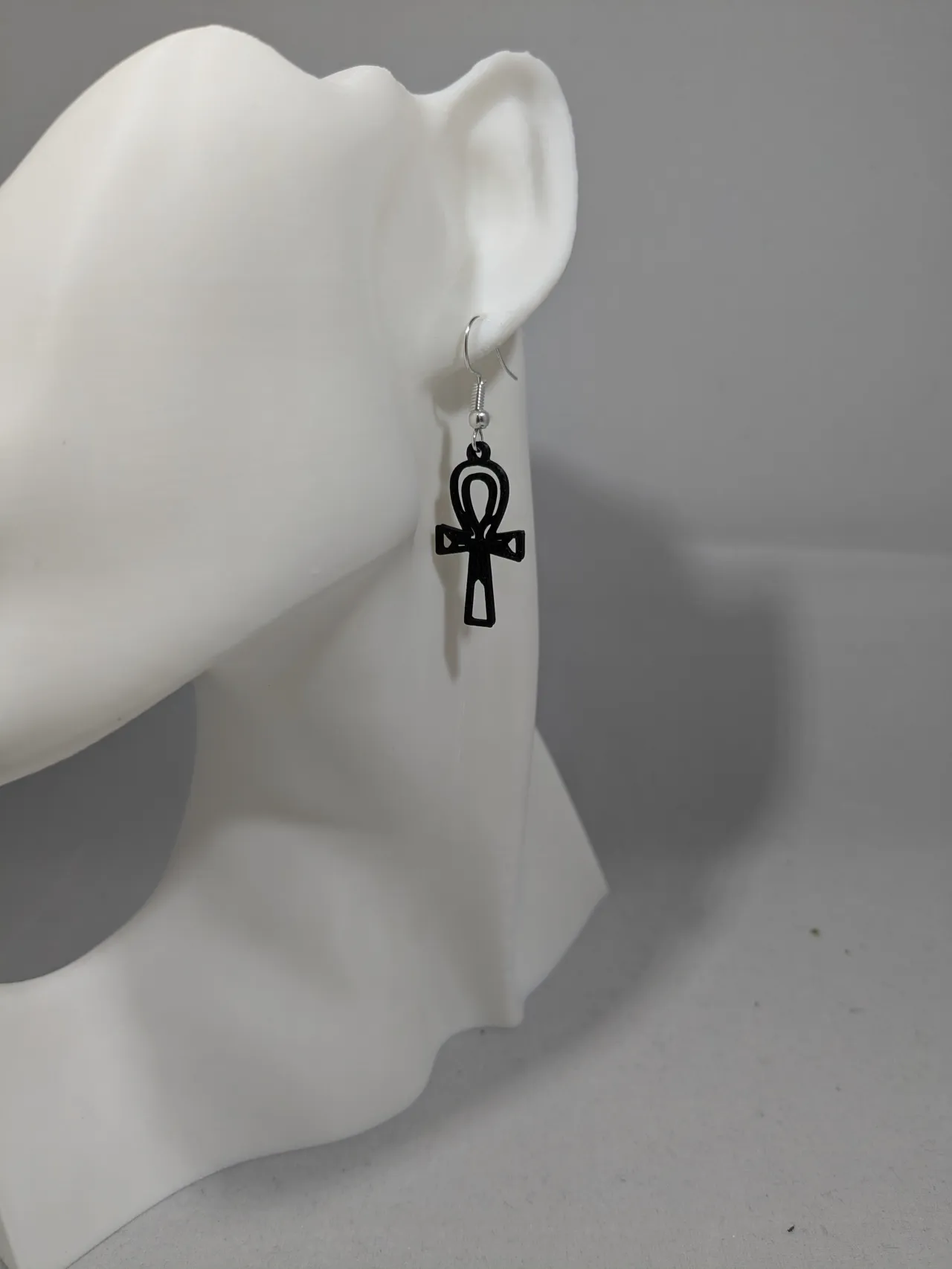 Ankh earrings view 4