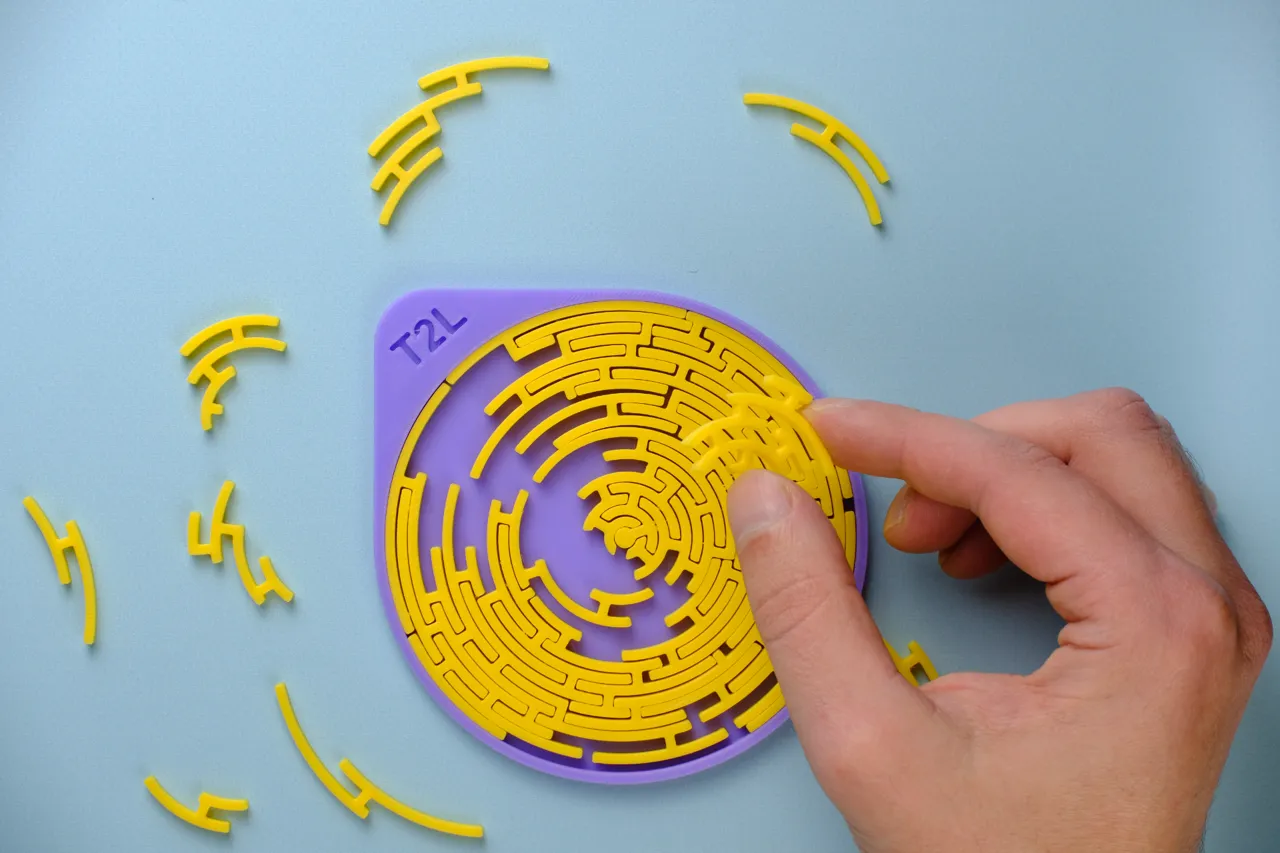Round Labyrinth Jigsaw Puzzle view 4