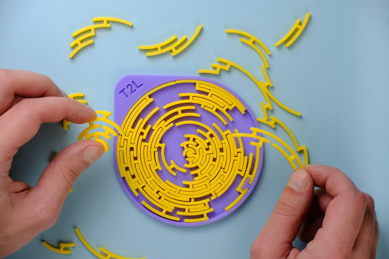 Round Labyrinth Jigsaw Puzzle view 2