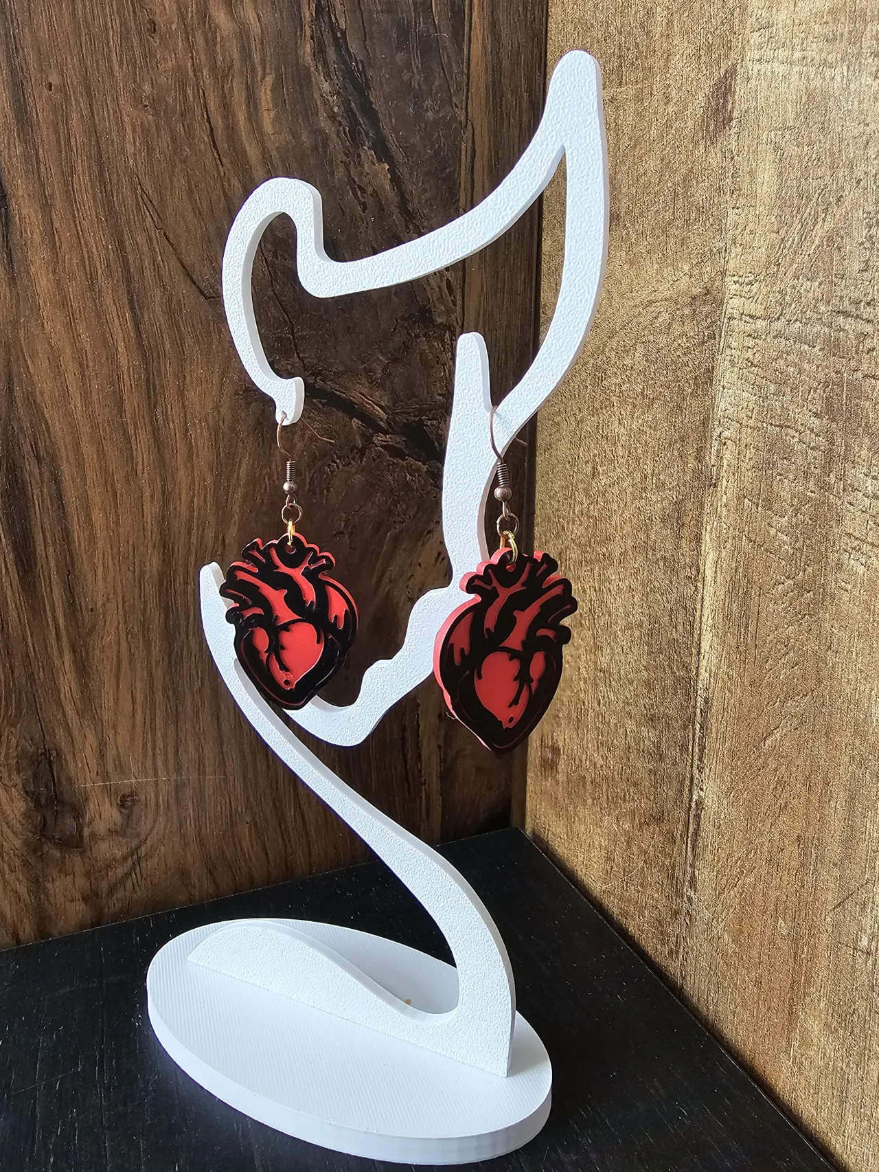 Boucle d'oreille coeur view 4