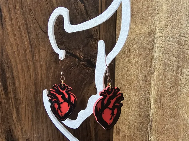 Boucle d'oreille coeur