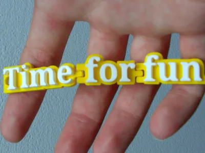 keychain "time for fan"