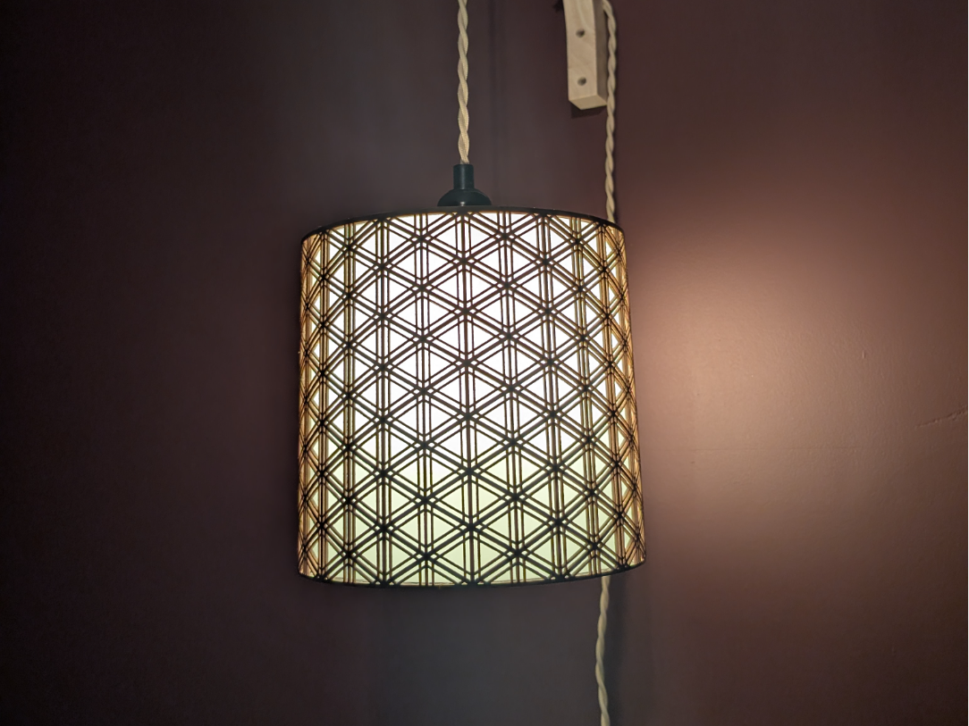 Kumiko Goma Lamp Shade for Hanging Light