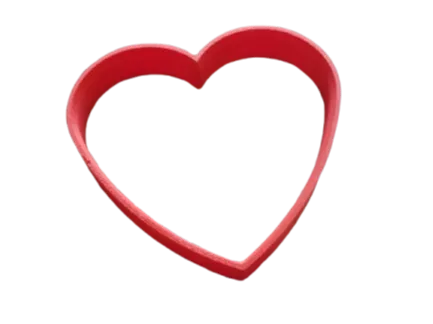 Mold for heart-shaped burgers