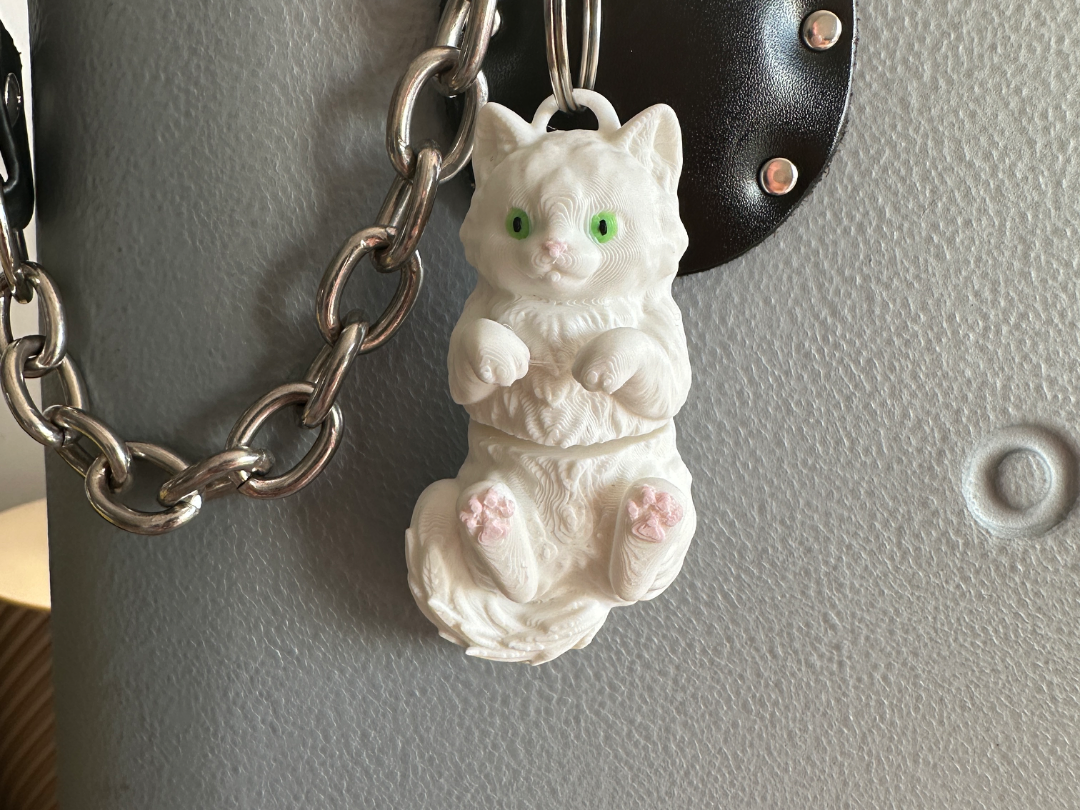 Flexi sweet cat keychain