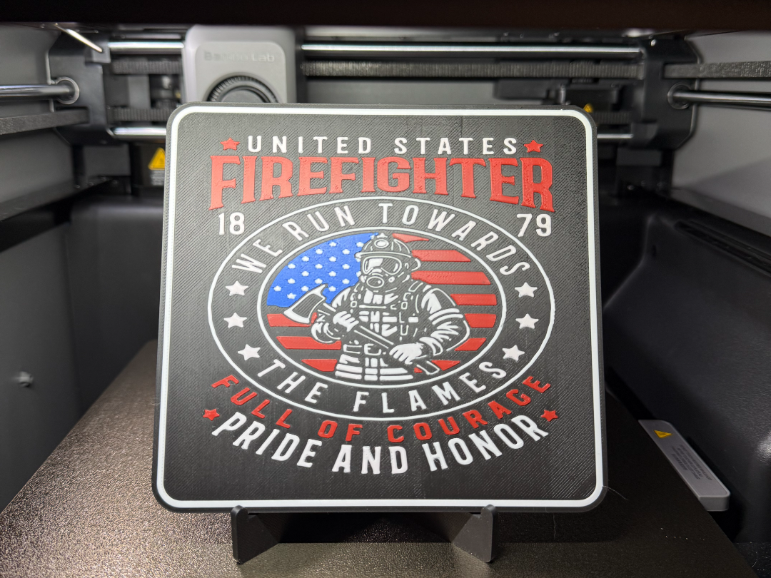 FIREFIGHTER WALL ART 